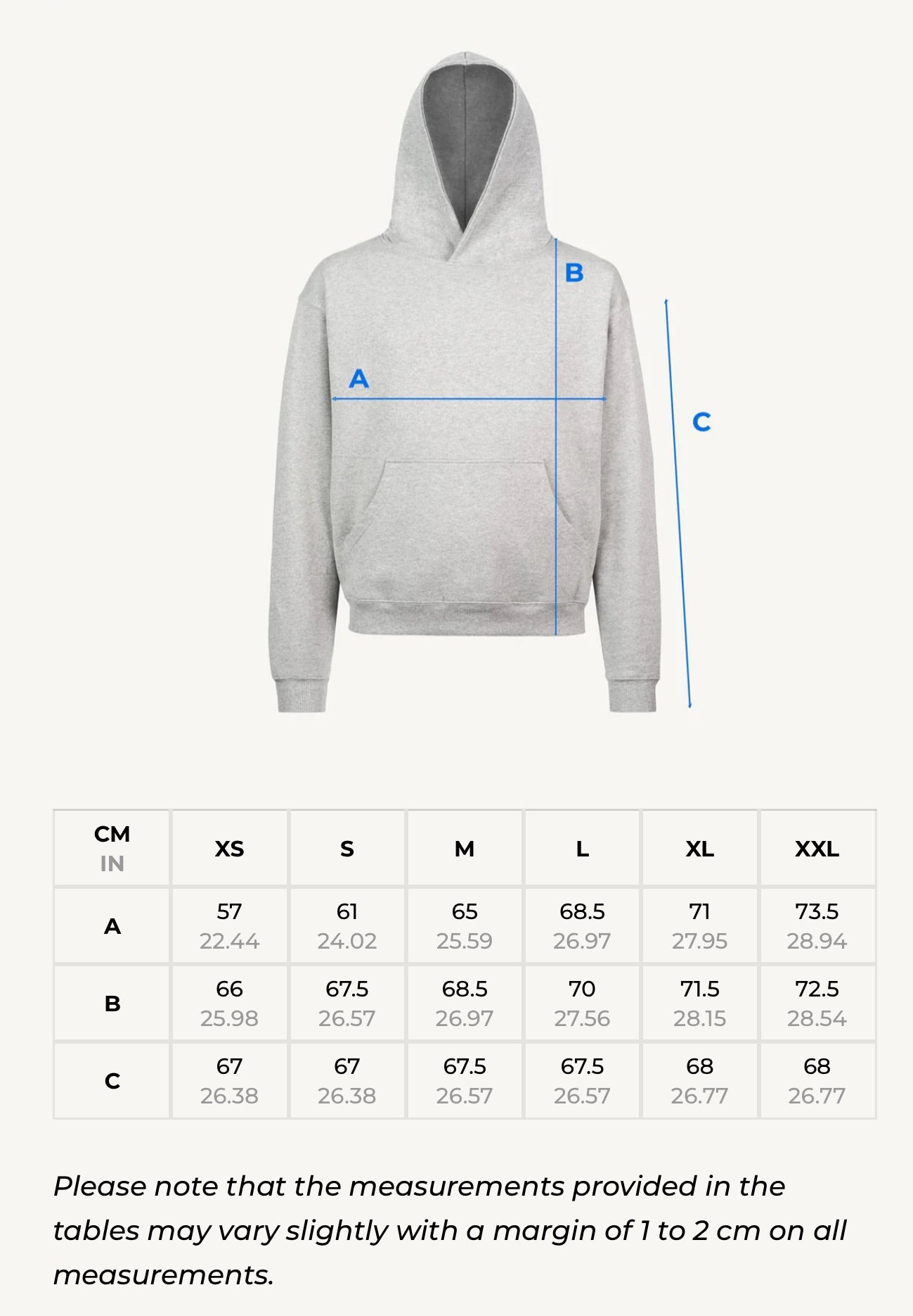 LIGHT GREY OVERSIZED HOODIE