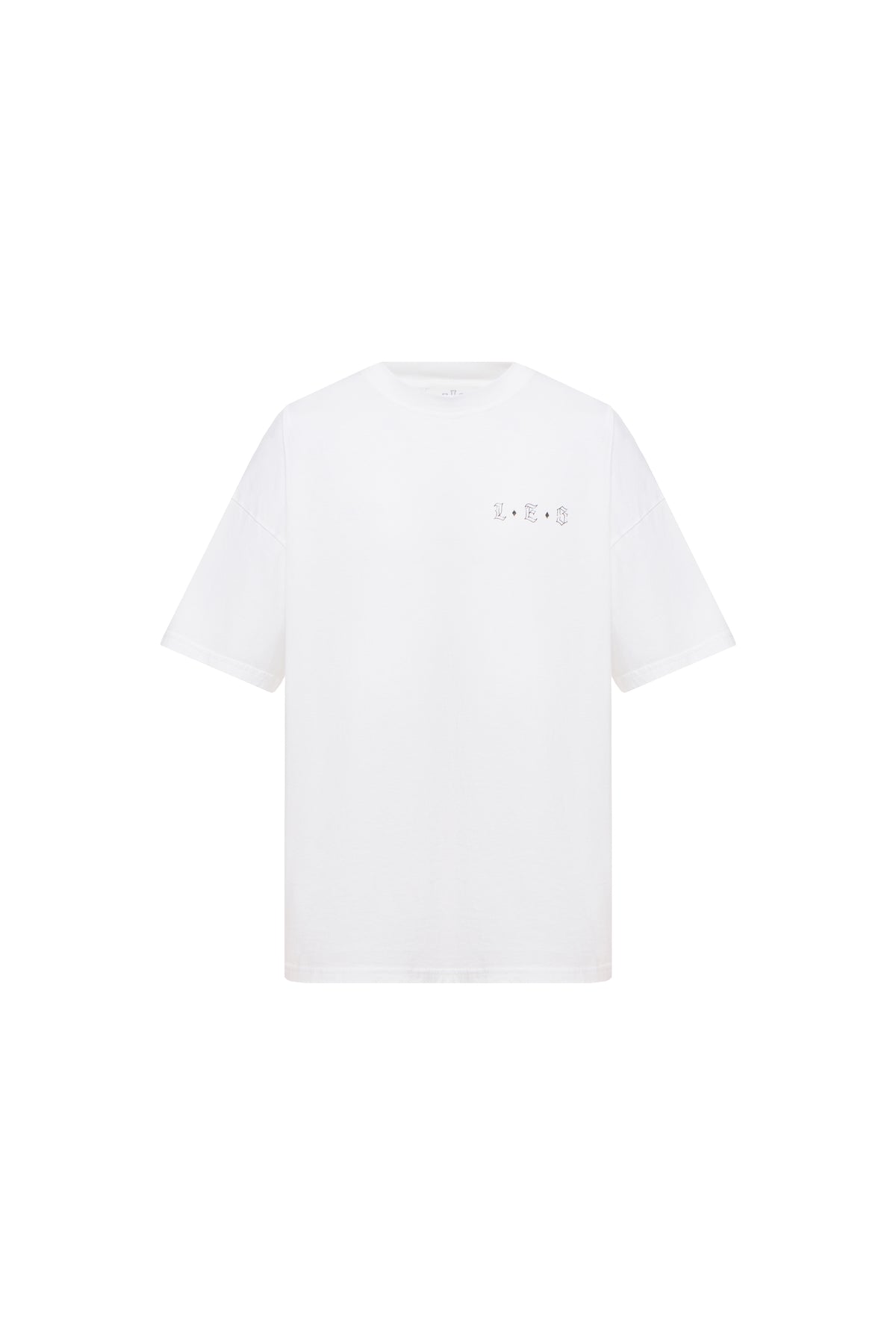 WHITE OVERSIZED TEE LES