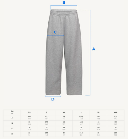 VINTAGE BLACK STRAIGHT-LEG SWEATPANTS BLUE PRINT