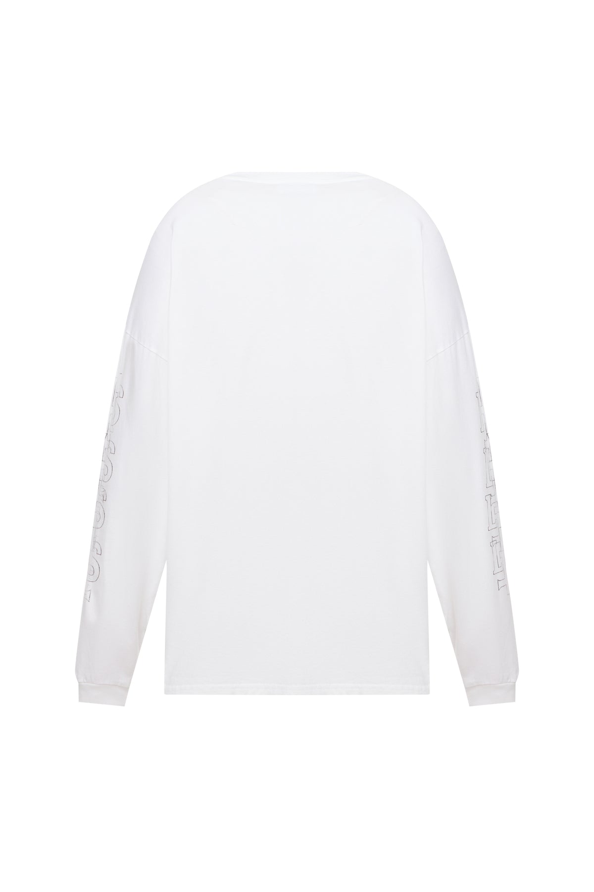 WHITE OVERSIZED LS LES