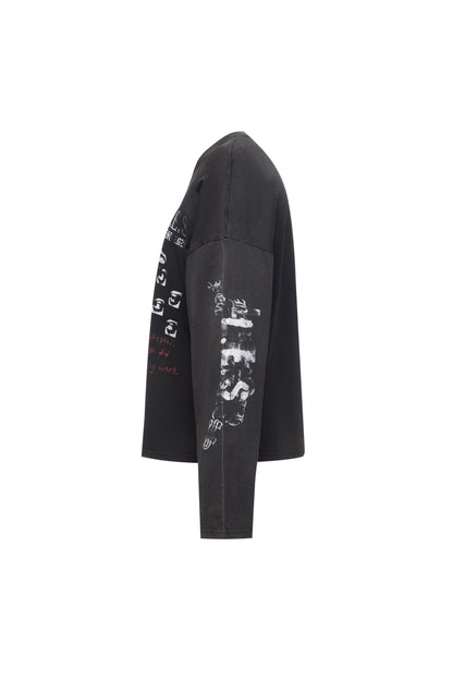 VINTAGE BLACK BOXY LS