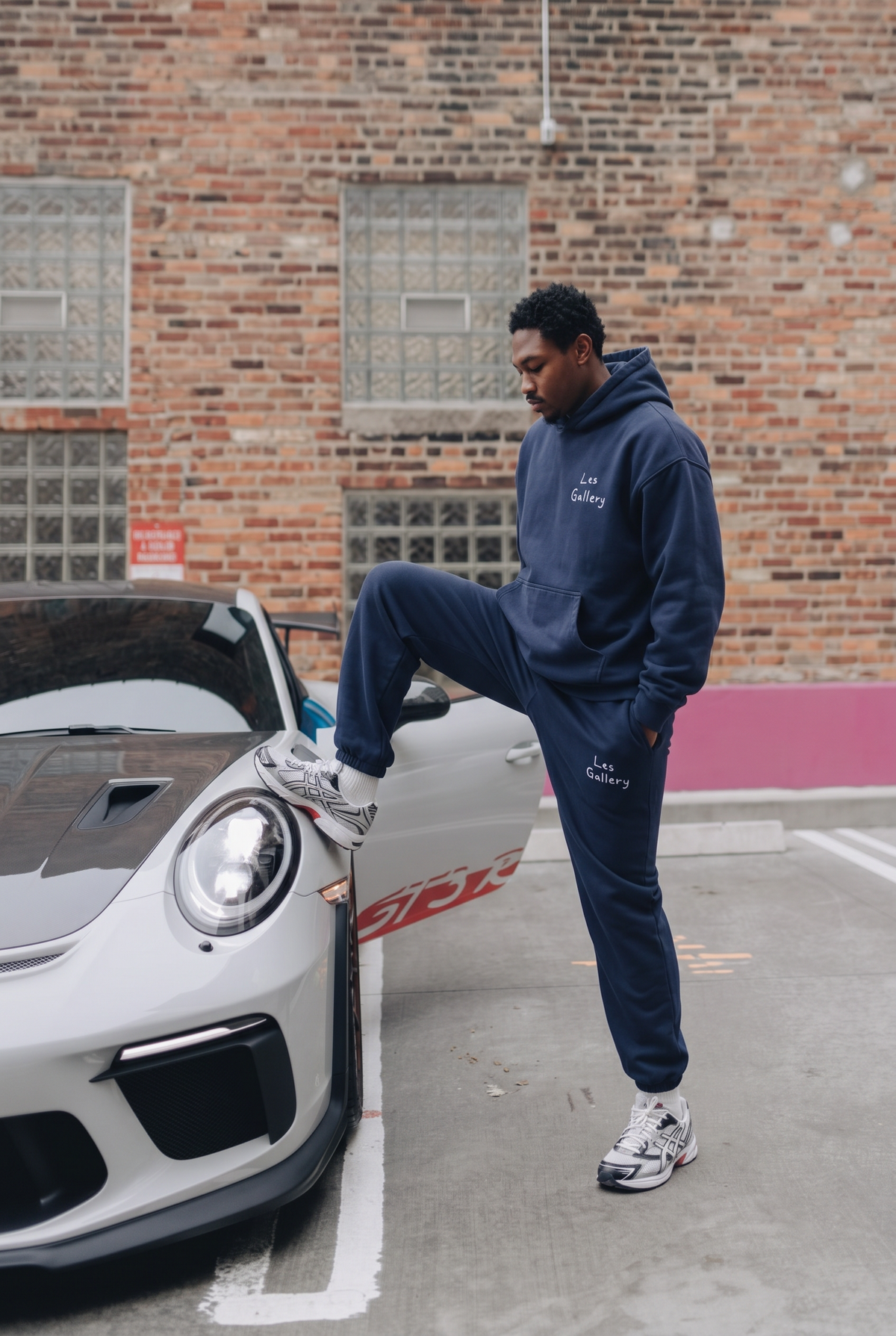 NAVY BLUE OVERSIZED HOODIE