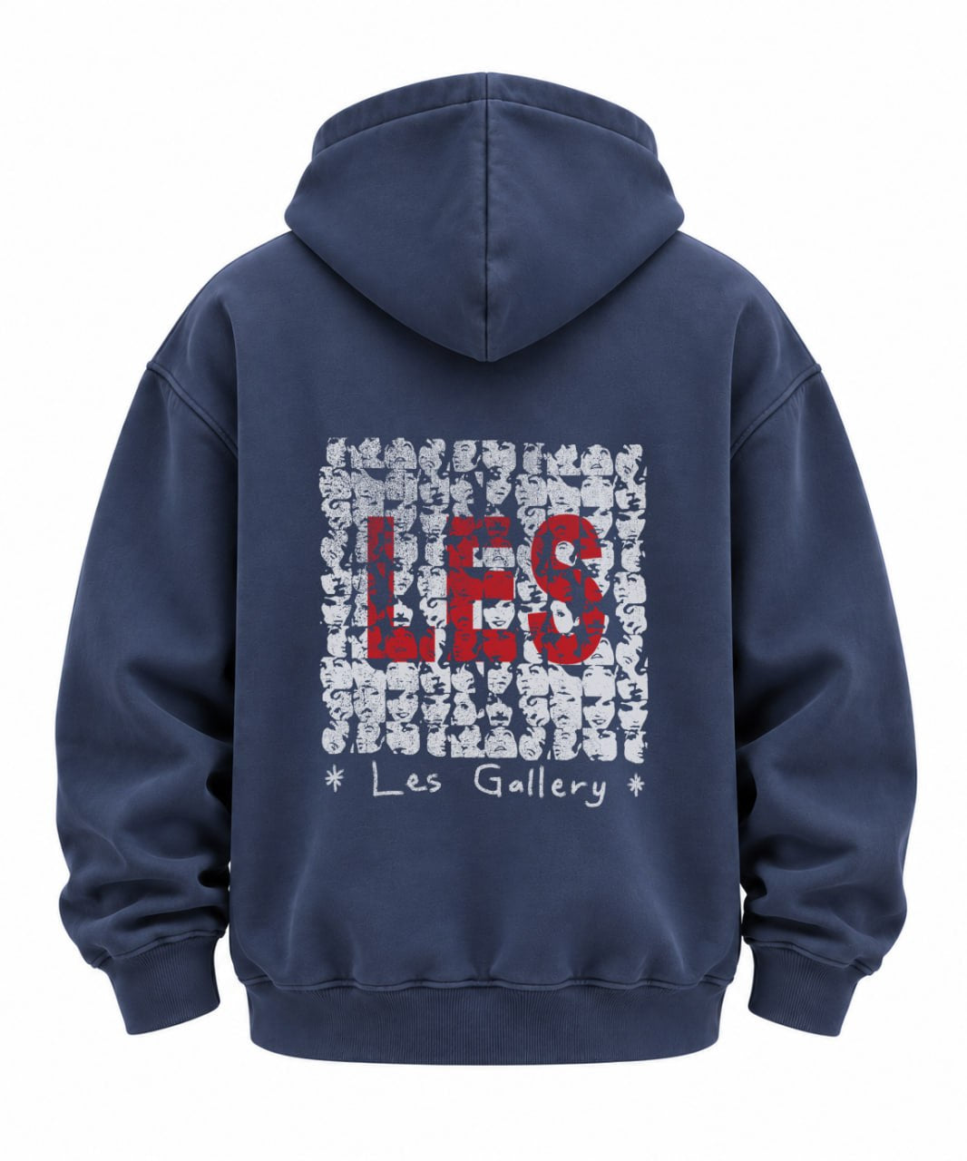 NAVY BLUE OVERSIZED HOODIE