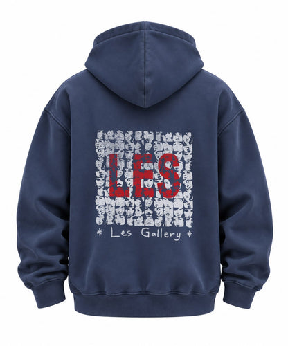 NAVY BLUE OVERSIZED HOODIE