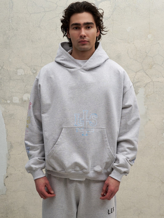 LIGHT GREY OVERSIZED HOODIE