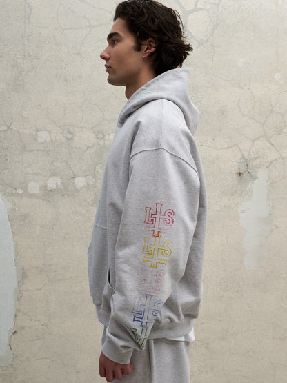 LIGHT GREY OVERSIZED HOODIE