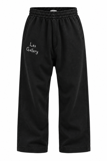 VINTAGE BLACK STRAIGHT-LEG SWEATPANTS GALLERY