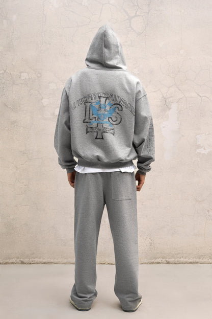 GREY STRAIGHT-LEG SWEATPANTS
