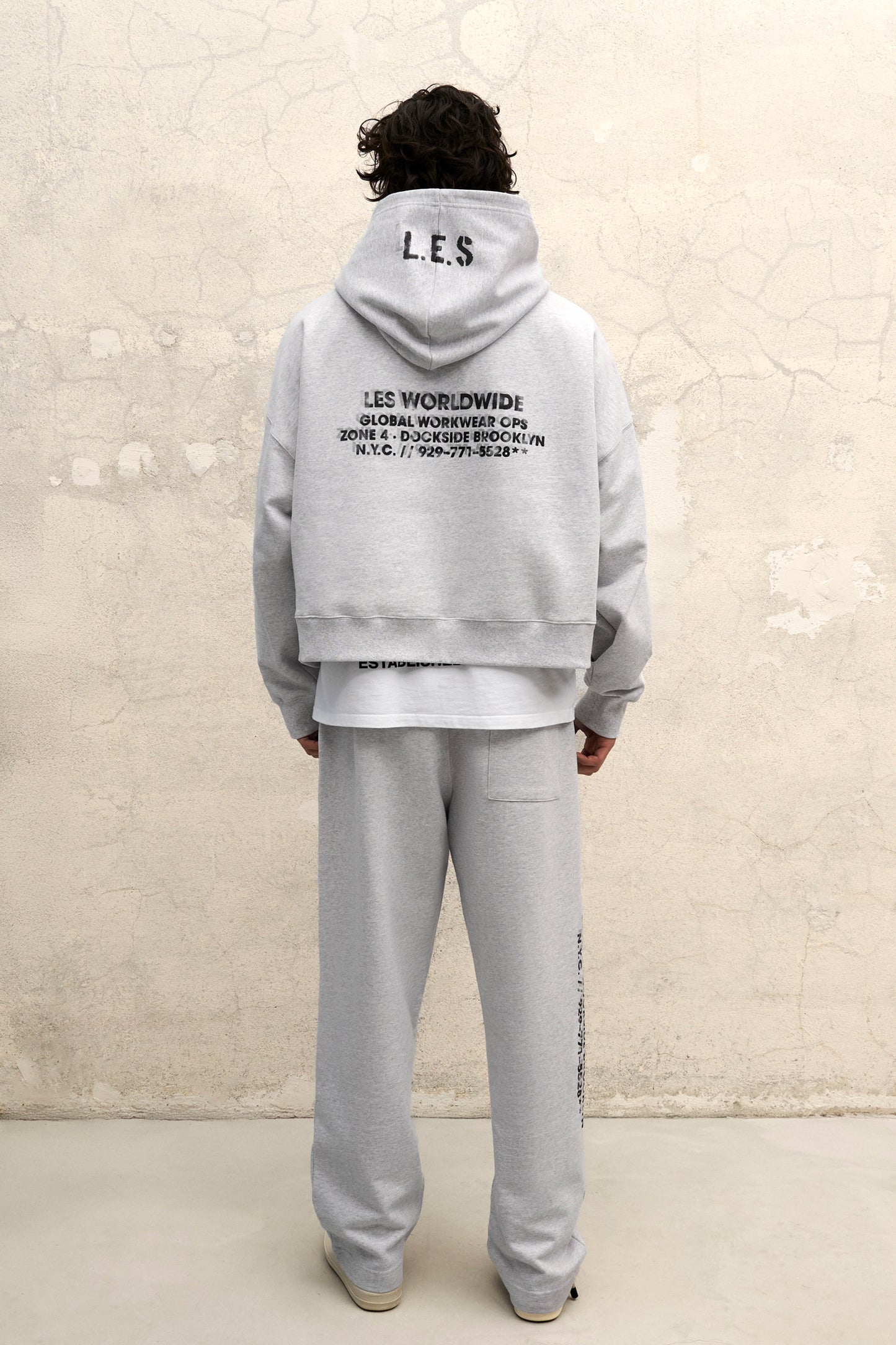LIGHT GREY BOXY OVERSIZED HOODIE