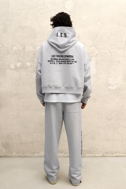 LIGHT GREY BOXY OVERSIZED HOODIE