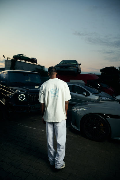 LIGHT GREY STRAIGHT-LEG RELAXED SWEATPANTS