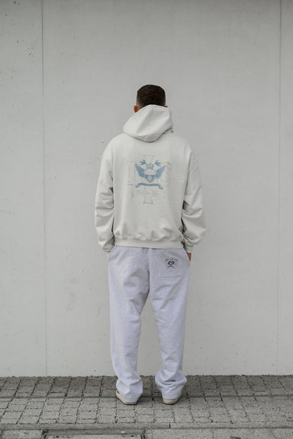 LIGHT GREY STRAIGHT-LEG RELAXED SWEATPANTS