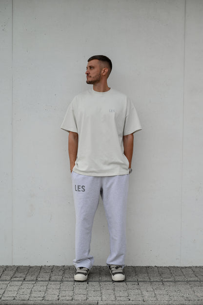 LIGHT GREY STRAIGHT-LEG RELAXED SWEATPANTS