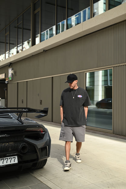 PIGMENT GREY RELAXED SHORTS