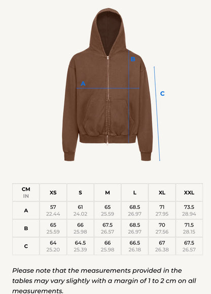 VINTAGE BLACK OVERSIZED ZIPPED HOODIE