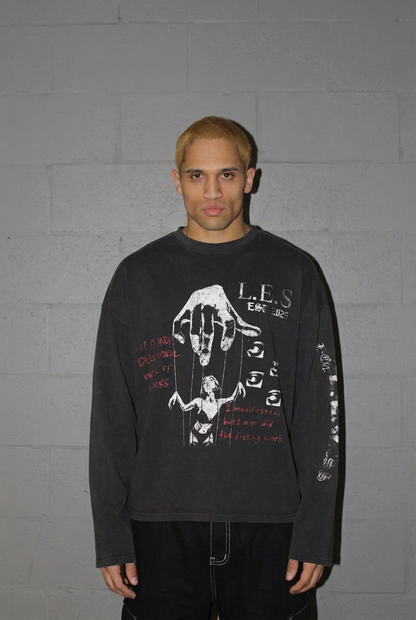 VINTAGE BLACK BOXY LS