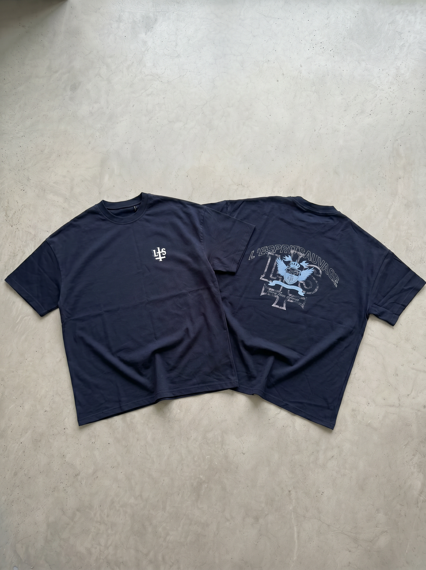 NAVY BLUE OVERSIZED TEE